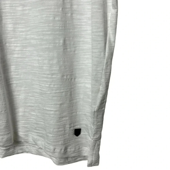 Jack and Jones  100 % cotton Tee shirt , white ,lightweight,Textured,resortwear - Picture 9 of 15